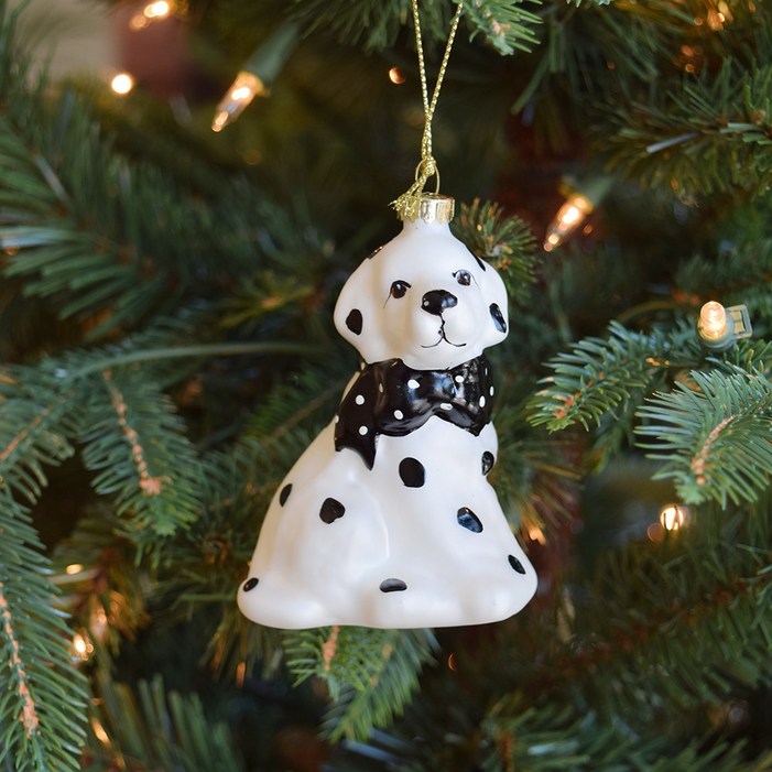 강아지 유리 오너먼트 크리스마스 유리볼 트리장식