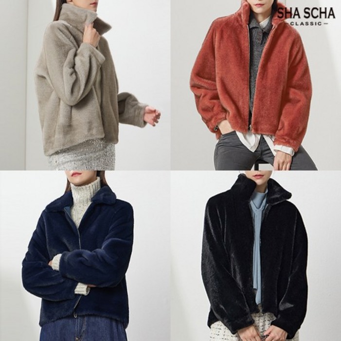 홈쇼핑인기 리버서블 FAUX 밍크 자켓