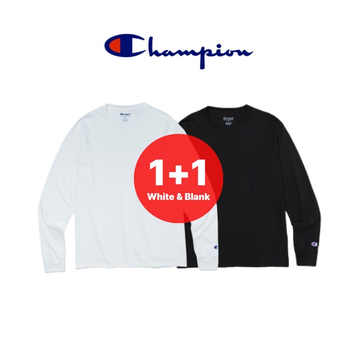 (정품) 챔피온 긴팔 티셔츠  CC8C 1+1