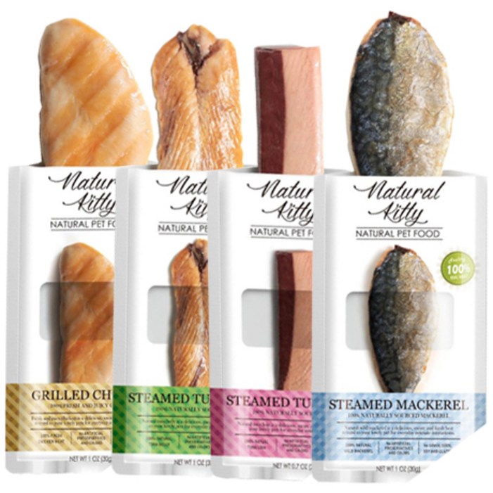 내추럴키티 고양이간식 30g,1개입 4종택 100원재료