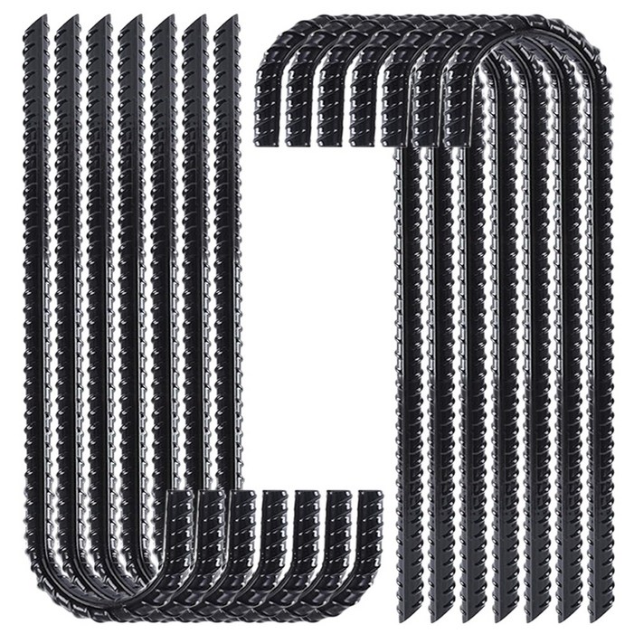 30cm 쇠말뚝 텐트팩 철근말뚝 철근팩 철물, 블랙, 50개