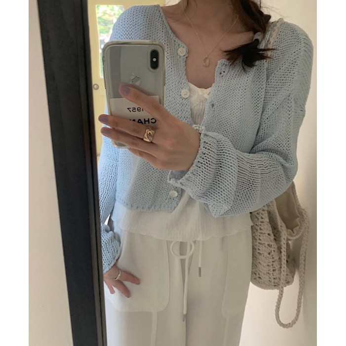 프리티영띵 네토 린넨 가디건 3color 프영띵 pyt 여름 린넨 크롭  썸머 니트