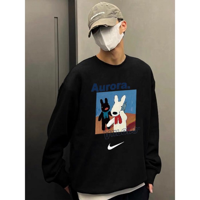 Nike 나이키 추동 신상 프린트 라운드 루즈핏 맨투맨