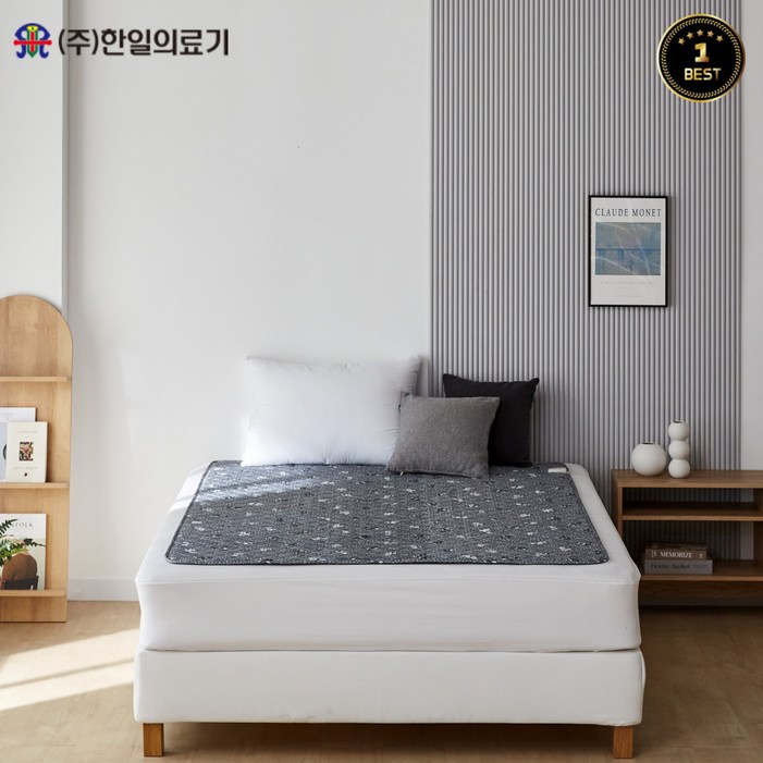 24년형 8월 출시한일의료기 프리미엄 고급 전기요 곰인형 싱글 더블, 싱글중, 그레이곰패턴