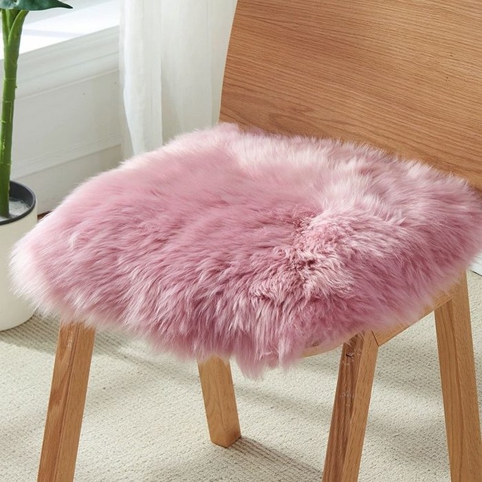 천연 양모 방석 의자방석 보온 양털 겨울