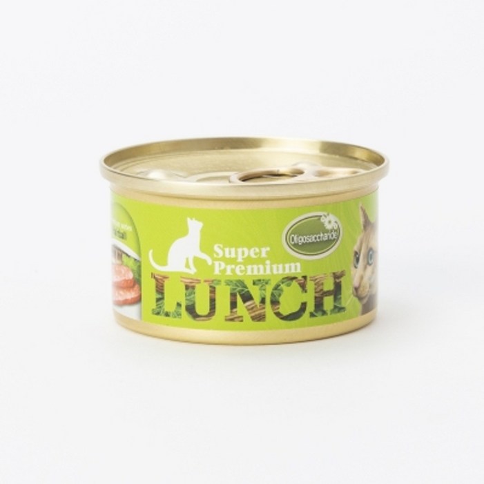 런치 슈퍼프리미엄 참치n헤어볼 캔 고양이 간식