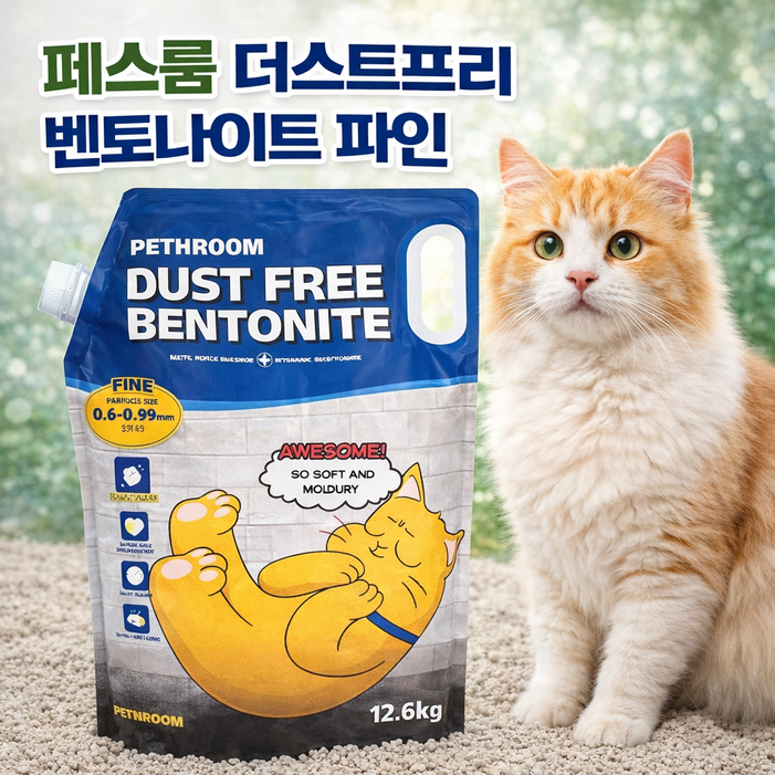페스룸 고양이 더스트프리 벤토나이트 모래
