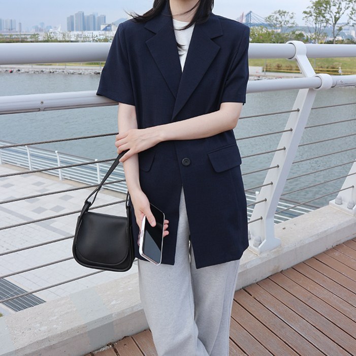 초특가 고퀄리티국내 자체 제작당일 발송 여름 싱글 투버튼 반팔 자켓