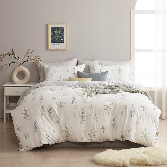 에스티나 모달면 이불커버, 화이트