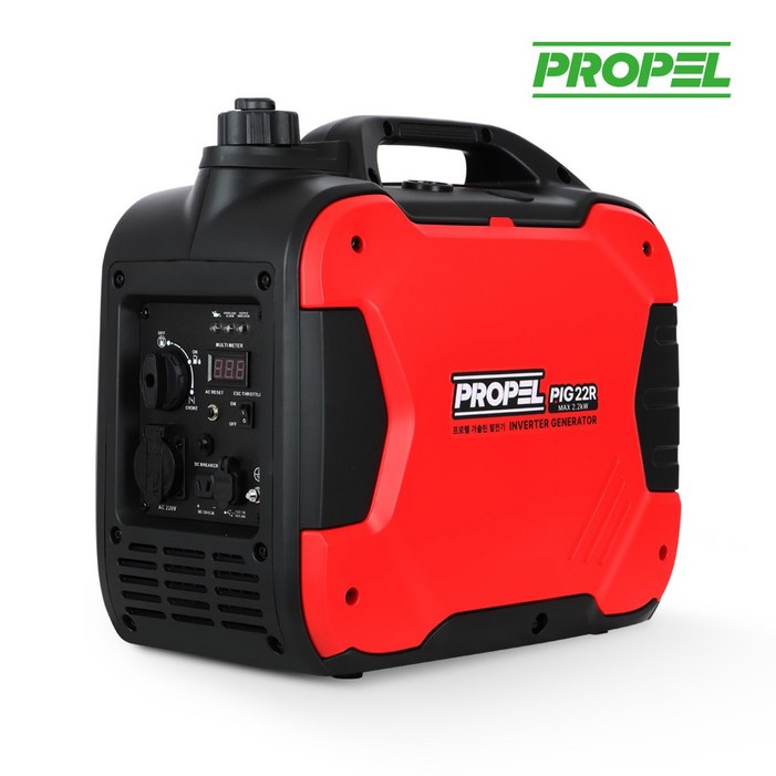 프로펠 인버터 발전기 2.2kw 저소음 엔진 휴대용 소형 캠핑 푸드트럭 PIG22R