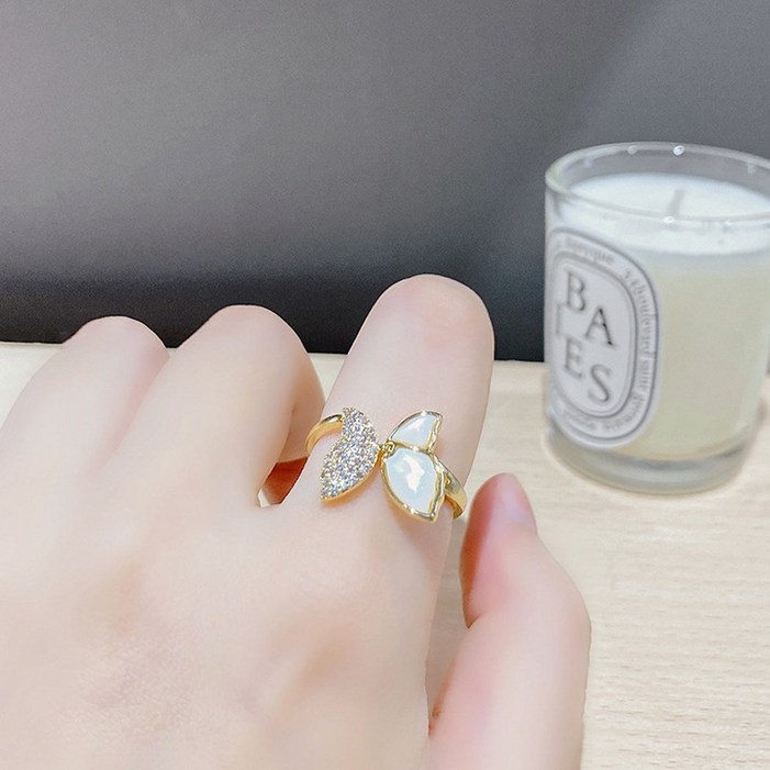 데일리 캐주얼 레이어드 오픈링 반지 모음