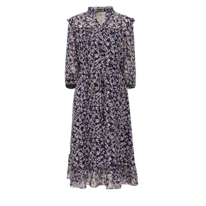 크로커다일레이디 프릴 브이넥 쉬폰 원피스 CLCMOP107