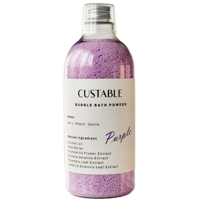 국내생산 커스터블 거품 입욕제 메가용량 파우더형 배쓰밤 퍼플
