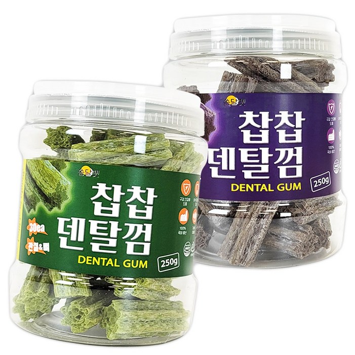 쏨달펫 찹찹 덴탈껌 2종 세트, 관절뼈,  눈피부, 500g, 1세트