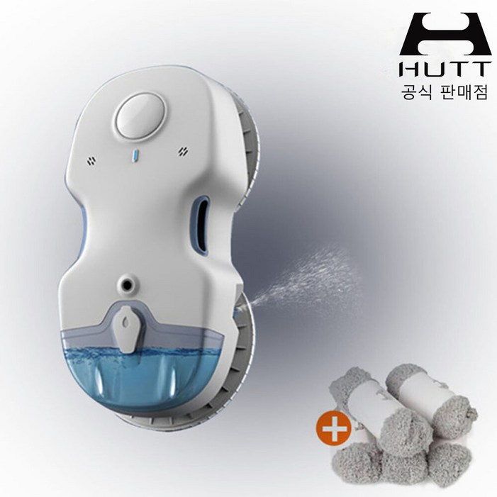 샤오미 HUTT 유리창 로봇청소기 C65 24년C6 3세대 최신형 창문청소기 자동 분수 한국어음성지원 KC인증 한국형 코드 3800PA초강흡입력 리필걸레5세트포함, C65, 화이트
