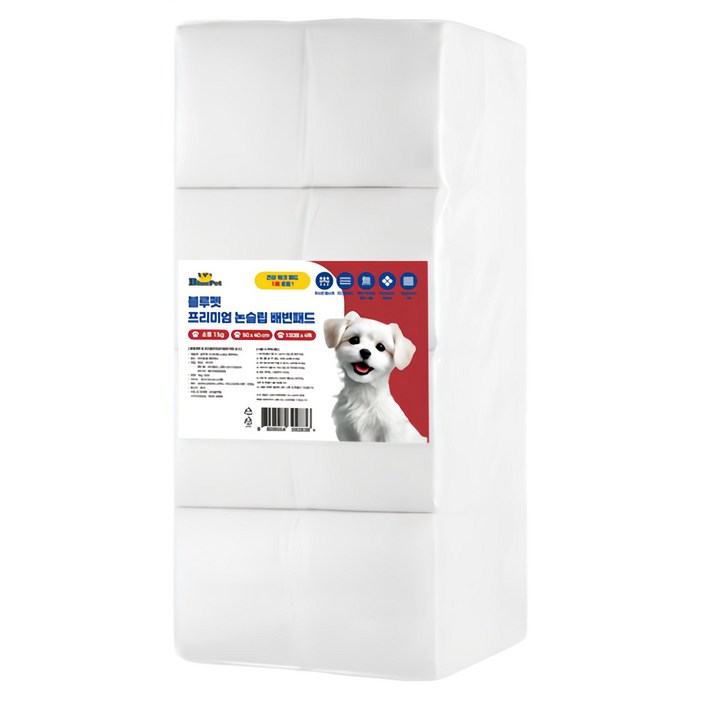 블루펫 프리미엄 논슬립 배변패드 15g 무향 블루펫 프리미엄 논슬립 배변패드 15g 무향