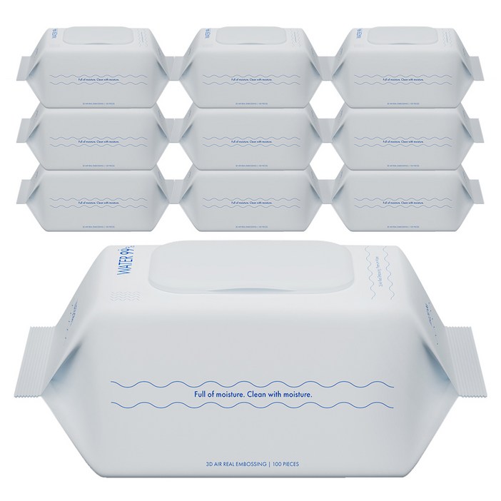 워터 99 초순수 저자극 아기물티슈 베이직 캡형