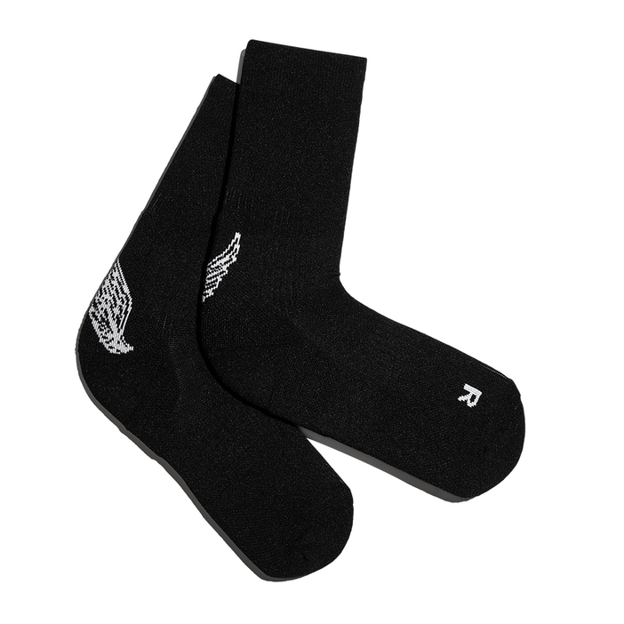 리투 블랙 윙 러닝 크루 삭스, 블랙, 1세트