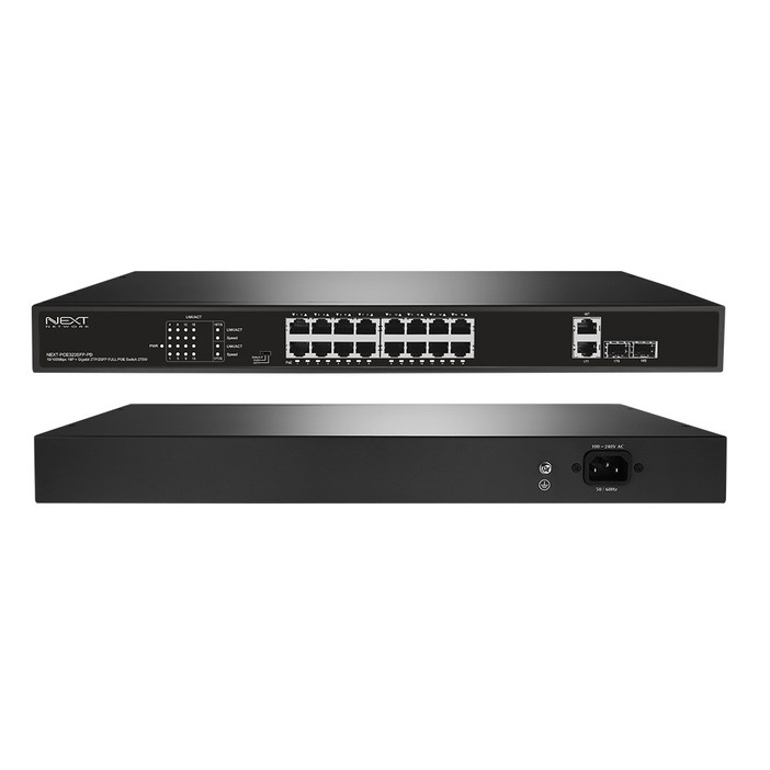 넥스트 기가비트 16포트 2SFP POE 스위칭허브 270W