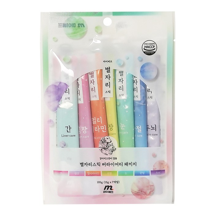 마이베프 반려동물 별자리스틱 버라이어티 팩 15g 7p