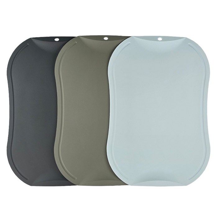 도블레 칼집 나지 않는 도마 대 3종 세트, 1세트, 차콜  카키  스카이블루