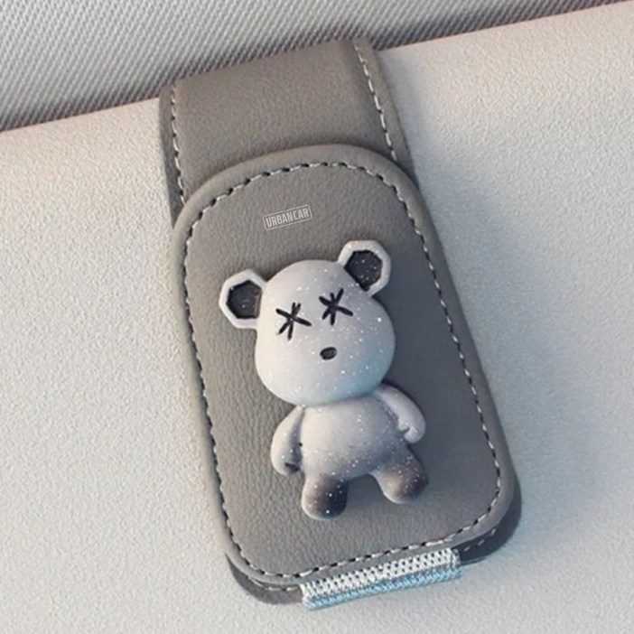 어반카 빤짝 곰돌이 선바이저 다용도 선글라스 클립