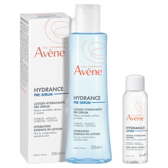 아벤느 이드랑스 온천수 수분 부스팅 에센스 인 로션 200ml  딥 모이스트 로션 25ml 세트, 1개