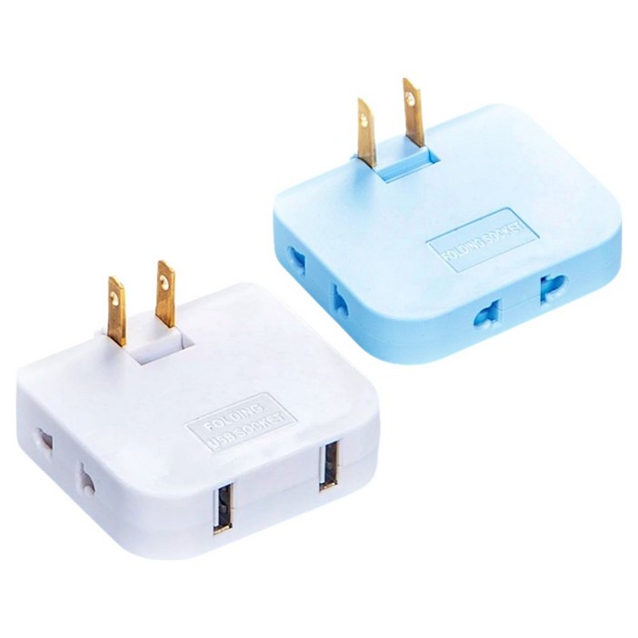 라이프업 트레블링 110V 220V 변환 2500W 멀티어댑터 3구 USB형  일반형 랜덤발송 세트