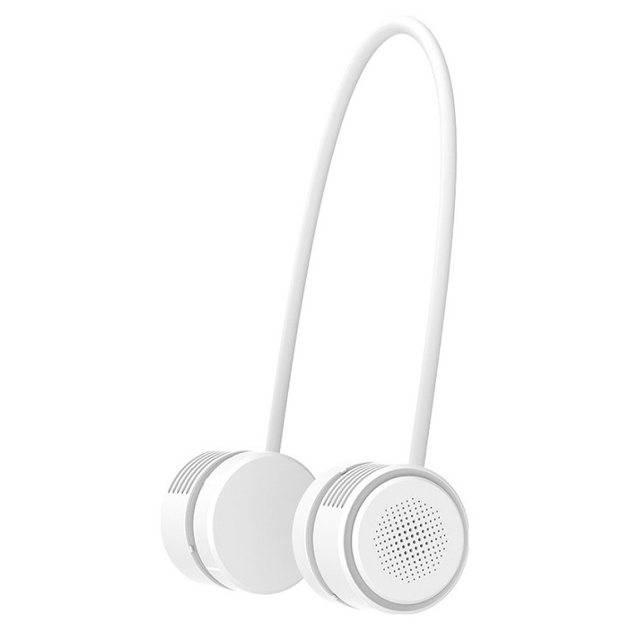 젤리타이거 휴대용 넥밴드 선풍기 롤팬 + 전용파우치 세트, 선풍기(JTF1000), 퓨어화이트