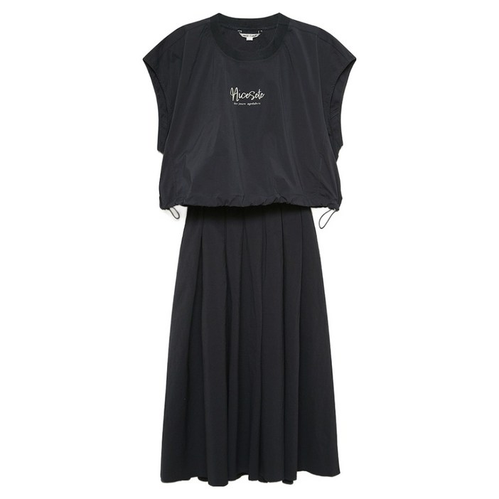 나이스클랍 레터링 투웨이 원피스