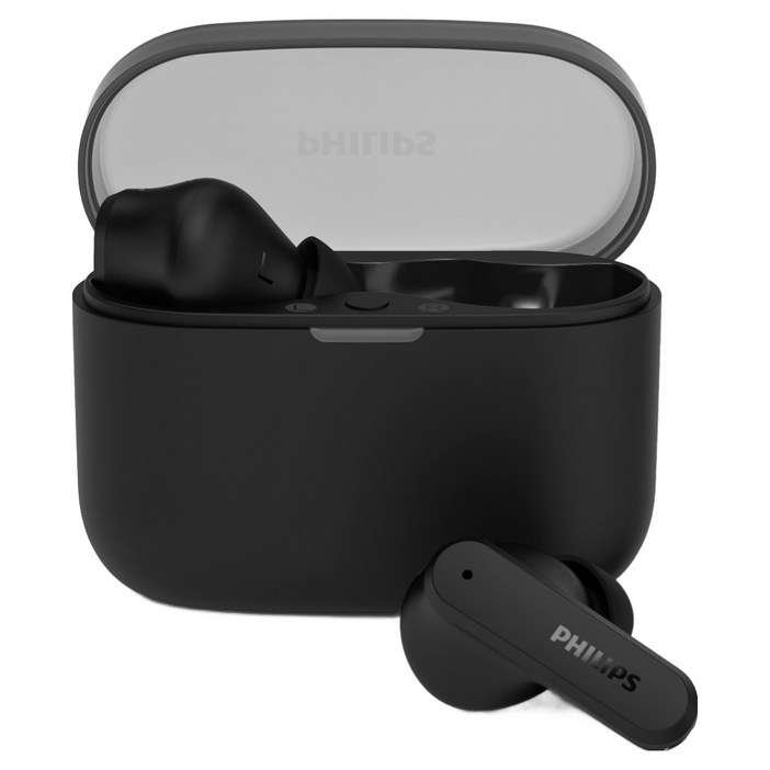 필립스 무선 ENC 노이즈캔슬링 커널형 블루투스 이어폰, TAT2000, 블랙