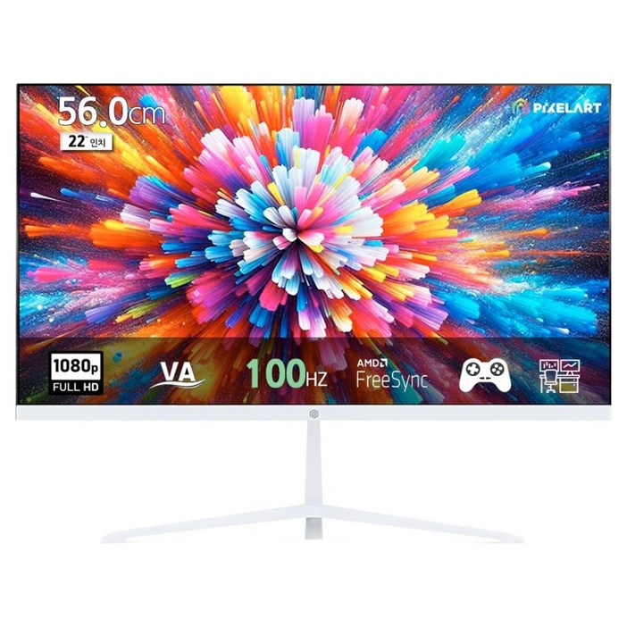 픽셀아트 FHD 100Hz Up 무결점 모니터, 56cm, PA2230W
