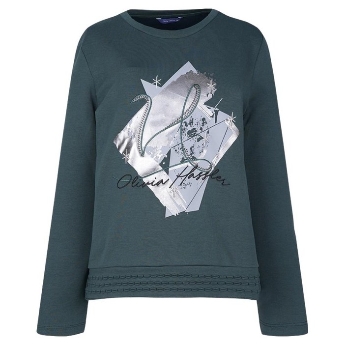 올리비아하슬러 여성용 프린팅 티셔츠 OHCFTS203