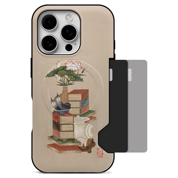 피피 민화 맥세이프 카드 범퍼 휴대폰 케이스