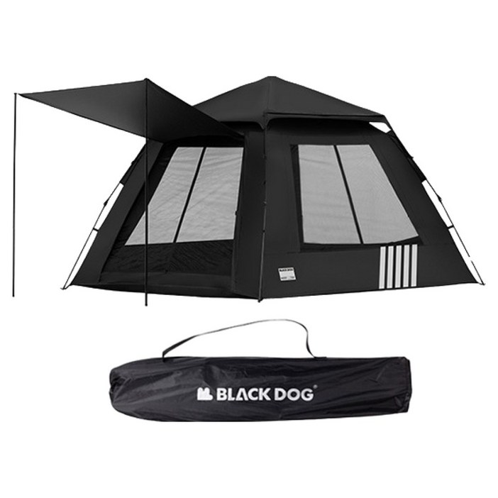 BLACKDOG 스트라이프 원터치 캠핑 텐트 BD021