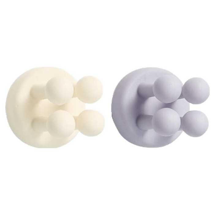 뉴앤룩 무타공 실리콘 칫솔 다용도 홀더 2종 세트