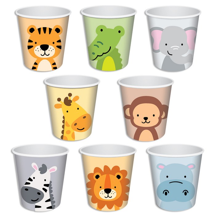 코멧 동물 종이컵 190ml