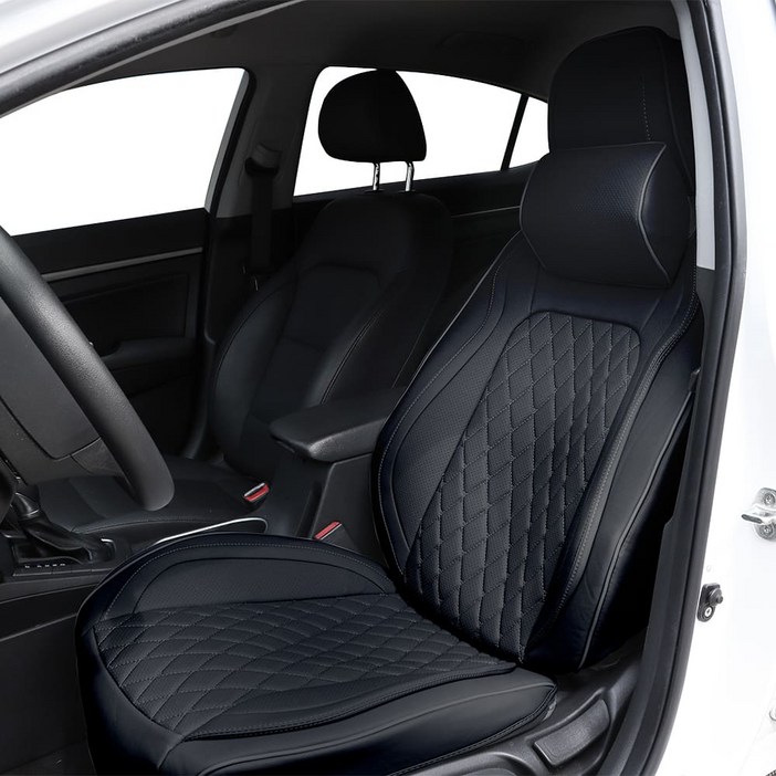 대한오토모빌 차량용 사계절 가죽 시트 올인원 리큐어 풀커버 4p