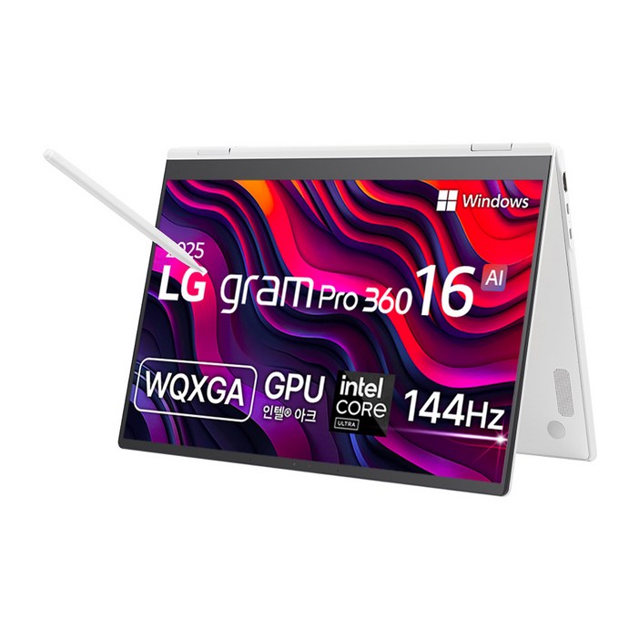LG전자 2025 그램 Pro 360 16 코어Ultra5 애로우레이크 LG전자 2025 그램 Pro 360 16 코어Ultra5 애로우레이크