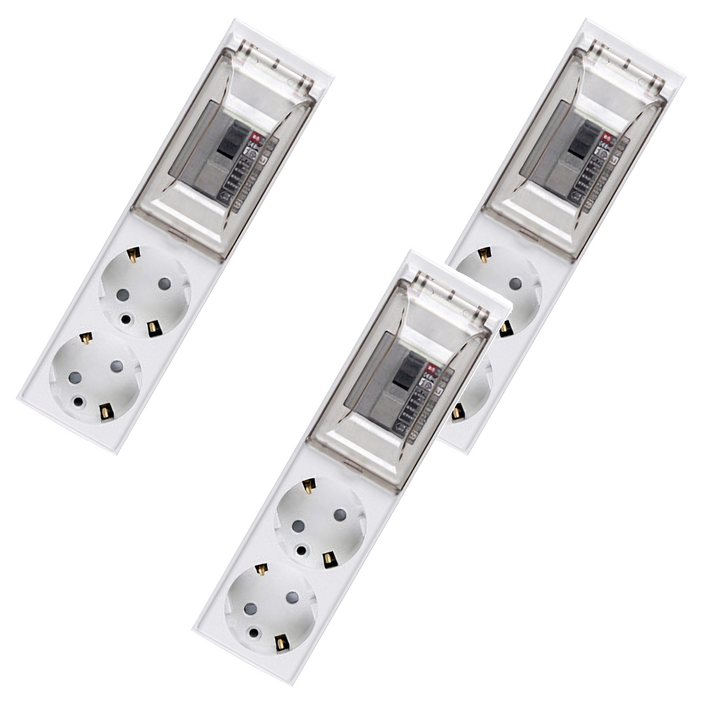 오성정밀 배선차단 고용량 멀티탭 2구 OSB223, 1.5m, 단일 색상, 3개