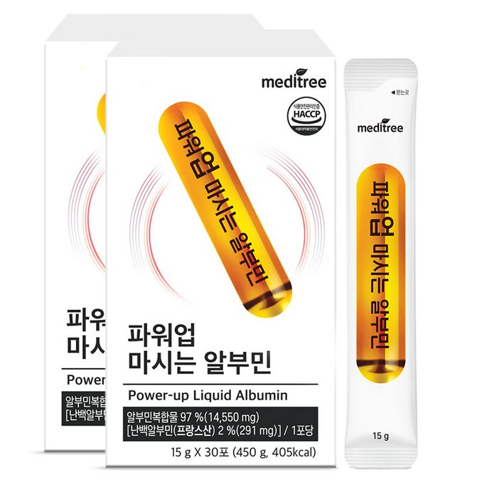 메디트리 파워업 마시는 알부민, 450g, 2개