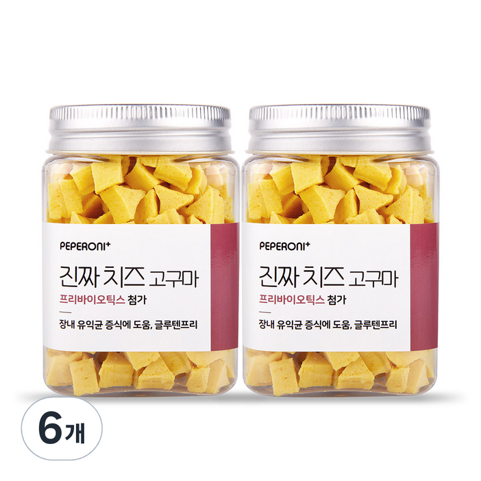 페페로니 애견용 져키 180g, 치즈  고구마 혼합맛, 180g, 6개