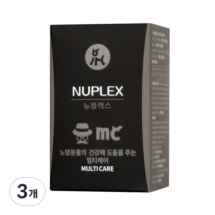 뉴플렉스 노령 강아지고양이 멀티케어 영양제 30g, 멀티케어, 3개