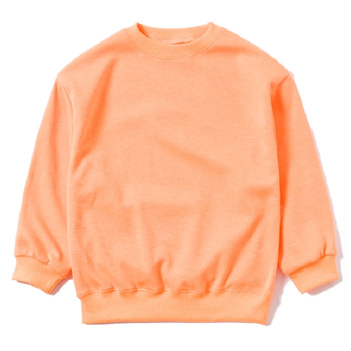 아이크레용 아동용 무지 파스텔 맨투맨 티셔츠