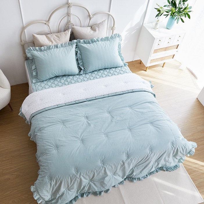 로라애슐리 슈에뜨 고밀도 면 모달 간절기이불