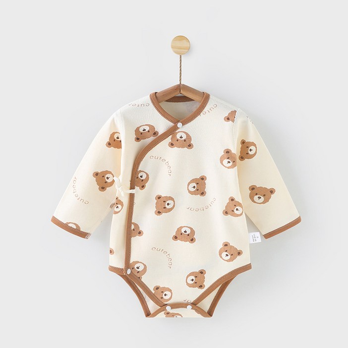 베베니즈 유아용 풀패턴 배냇 긴팔 바디수트