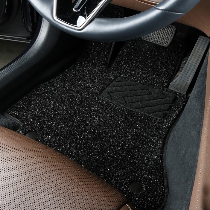 3W 에코라이너 POE 카매트 1 + 2열 세트, 현대 제네시스 G80 2륜 2020.4~2023.11, 나이트블랙