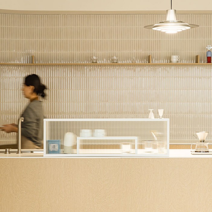 밀키 주방 아일랜드 유리 파티션 1000