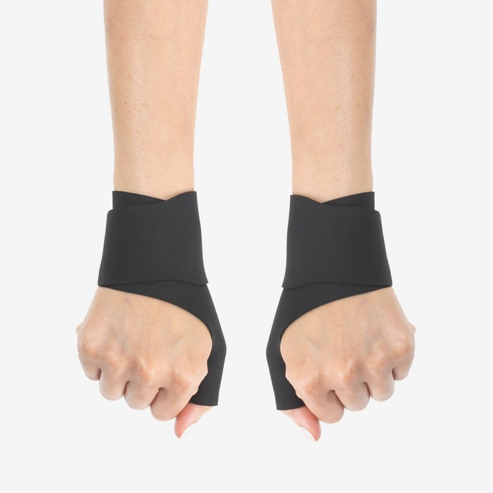 이고진 이중압박 슬림 손목보호대 양손 세트, 1세트, 블랙