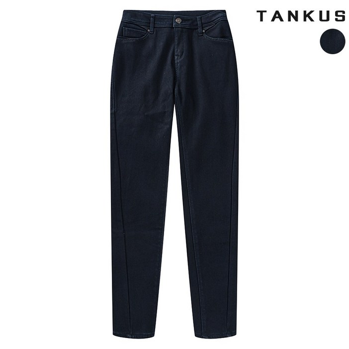 탱커스 여성 슬림 로우라이즈 데님 팬츠